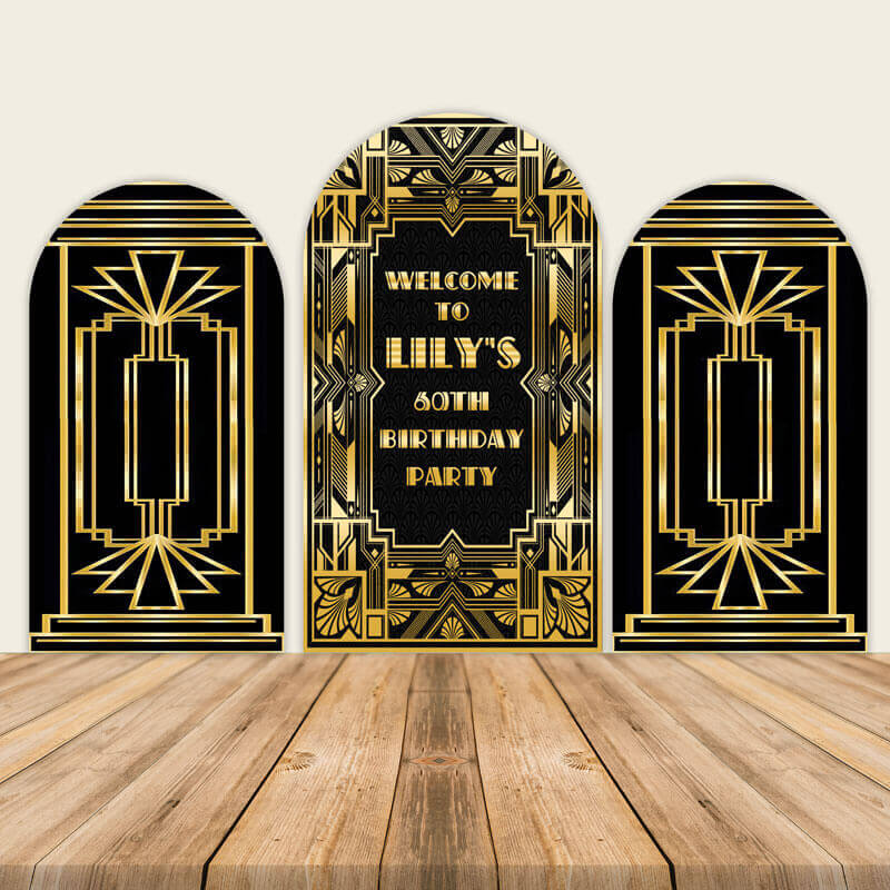 Gatsby Party Backdrop Roaring 50th Birthday Party Decors – ubackdrop