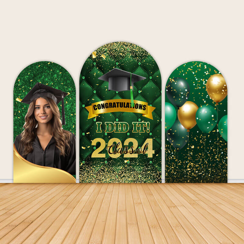 Celebrate Success with Green and Gold Graduation Decorations