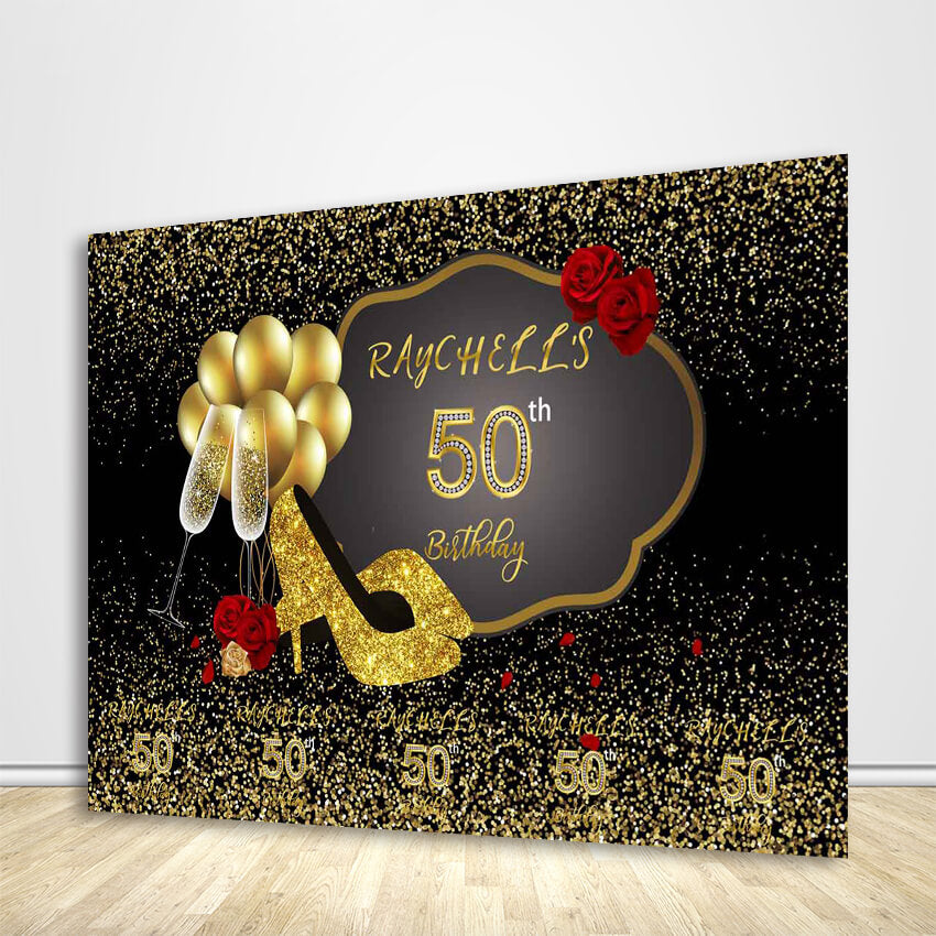 Black and Gold Birthday Party Decorations 50 Pieces Algeria