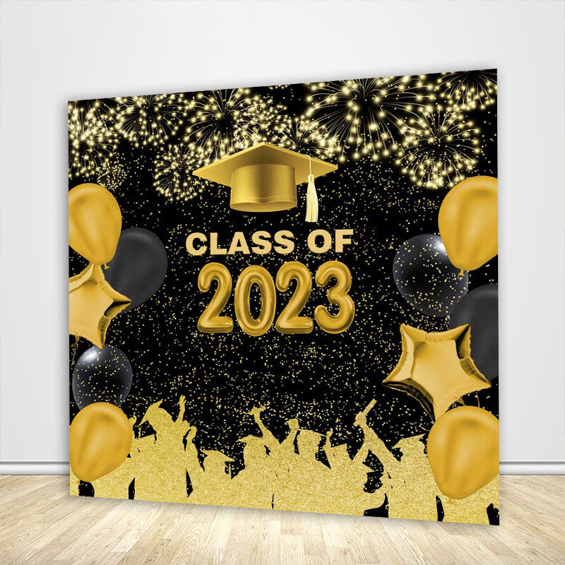 2024 Graduation Decorations Orange Blue, Graduation Backdrop