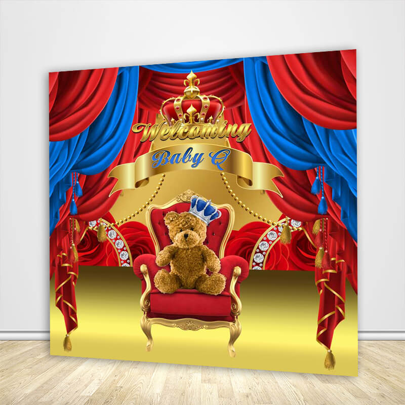 Royal teddy best sale bear baby shower