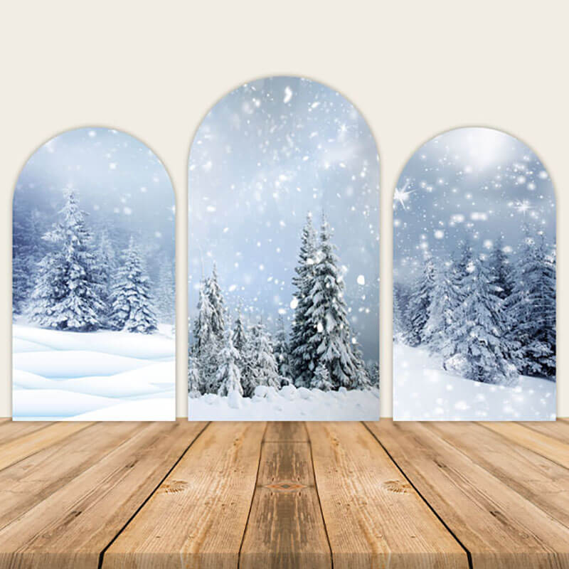 Personalized Winter Wonderland Backdrop – ubackdrop