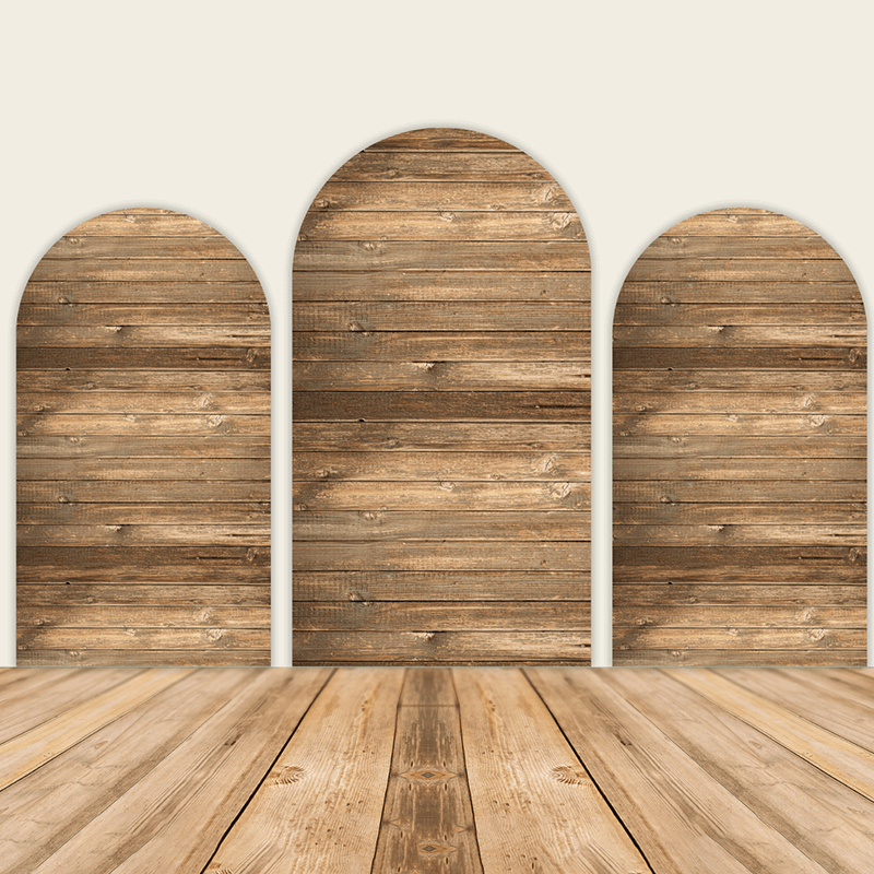 Wood Birthday Party Decoration Chiara Backdrop Arched Wall Covers ONLY –  ubackdrop