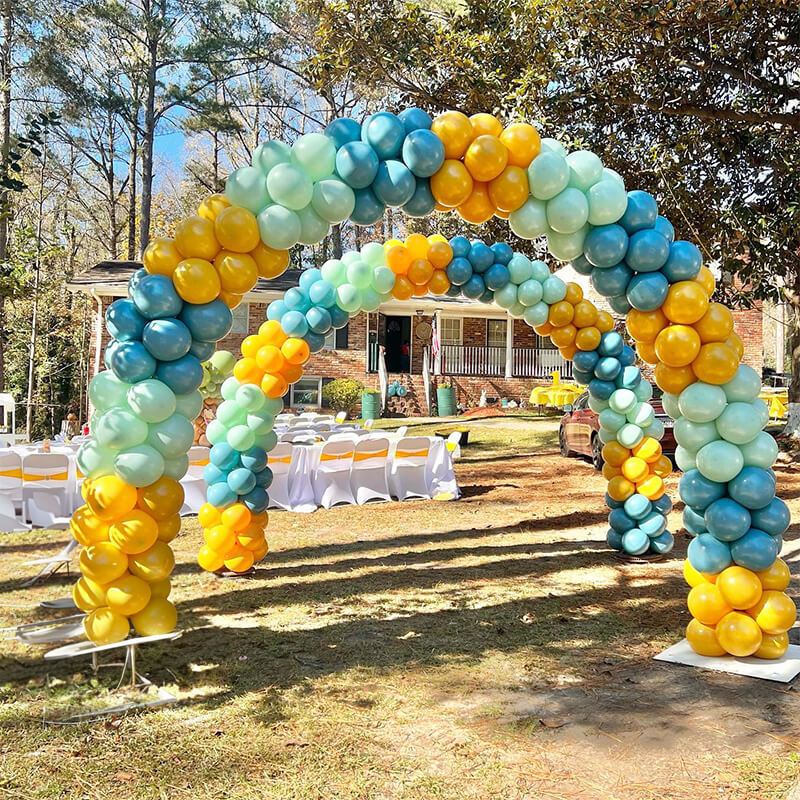 10x8 Ft Aluminum Balloon Arch Frame Wedding Arch Stand ubackdrop