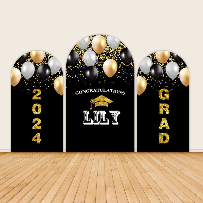 2024 Glitter Graduation Party Decorations Chiara Wall Covers-ubackdrop