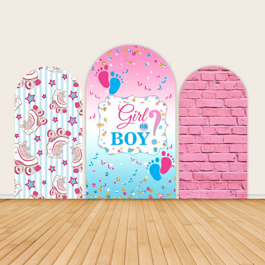 Baby Gender Reveal Decorations Boy or Girl Party Backdrop-ubackdrop