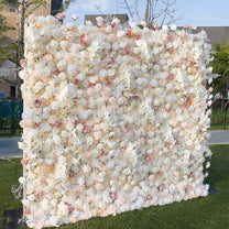 Champagne Pink White Rose Flower Wall For Engagement Wedding Party Dec 