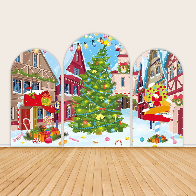 Merry Christmas Backdrops with shiny, Santa Claus for Photography ...