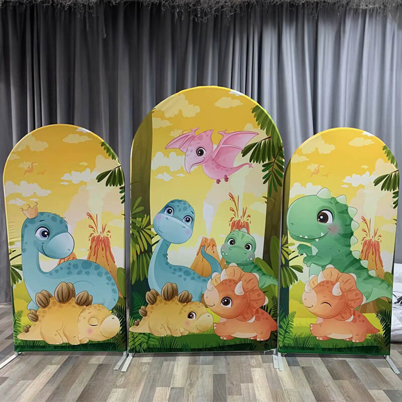 Cute Dinosaur Birthday Party Backdrop-ubackdrop