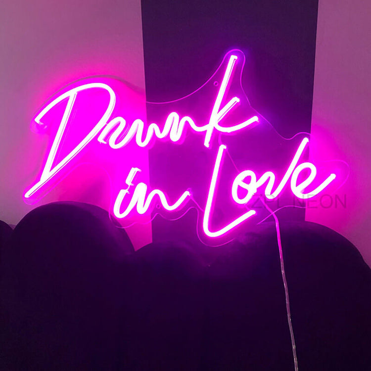 Drunk in love LED Neon Sign Party Decoration Atmosphere Lights – ubackdrop