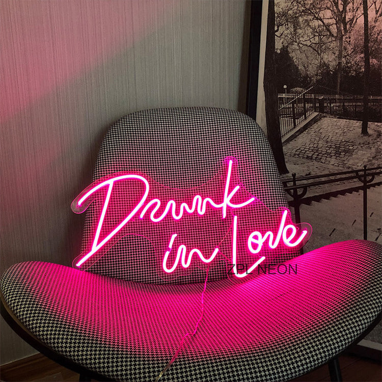 Drunk In Love Led Neon Sign Party Decoration Atmosphere Lights Ubackdrop