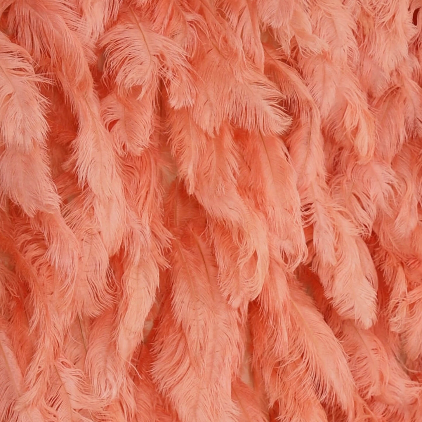 Boho Pink Orange Feather Flower Wall for Party Backdrop-ubackdrop