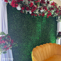 8x8ft Green Artificial Hedge Wall Backdrop – ubackdrop