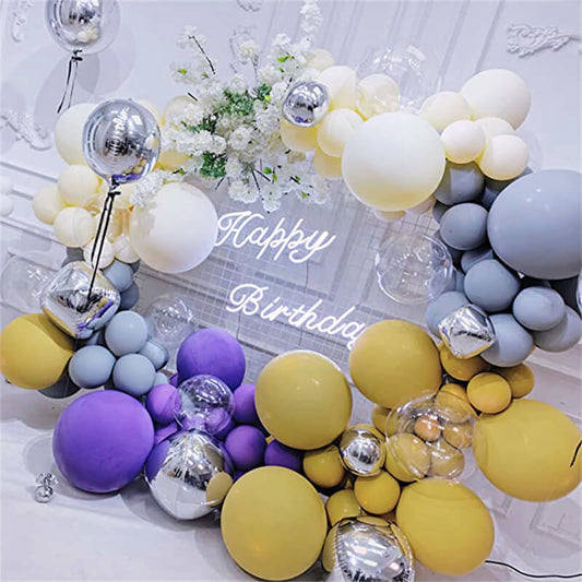 Violet Color Theme Balloon Kit Birthday Party Wedding Anniversary Part –  ubackdrop