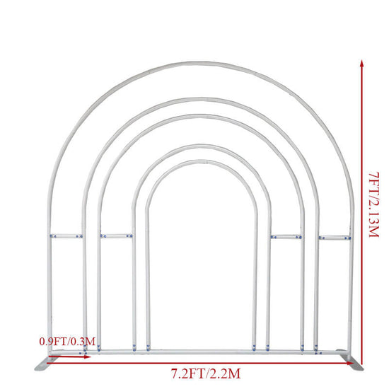 7x7ft Hollow Rainbow Arch Backdrop Party Decoration Props – ubackdrop