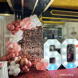 Rosegold Shimmer Wall Panels – Easy Setup Wedding/Event/Theme Party De ...