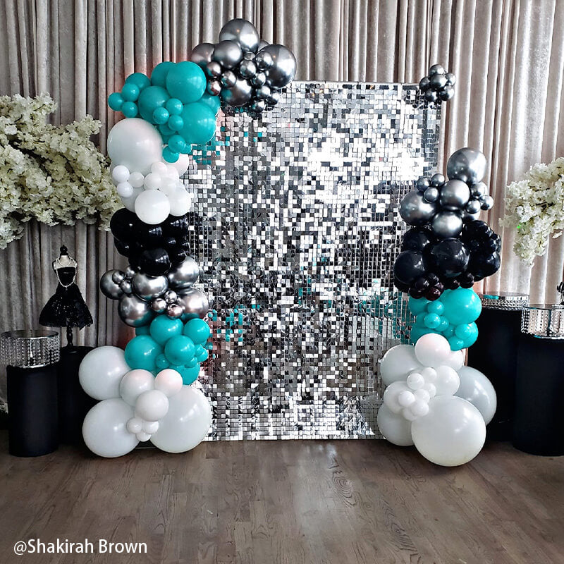 Fancy Silver Shimmer Wall Panels – Easy Setup Wedding/Event/Theme