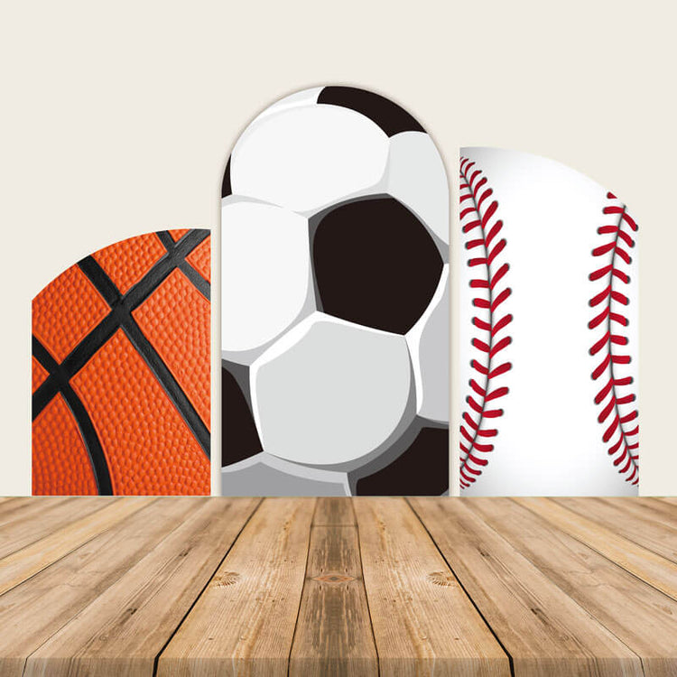 Sports Theme Basketball Soccer Birthday Party Theme Backdrop – ubackdrop