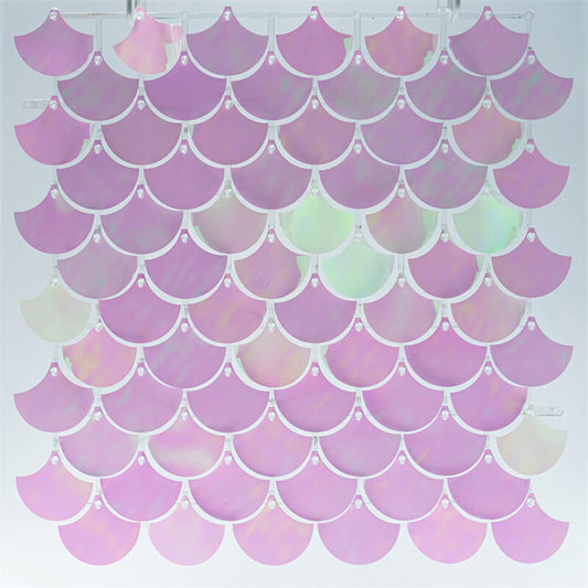 Pink Mermaid Shimmer Wall Panels – Easy Setup Wedding/Event/Theme Party Decorations-ubackdrop