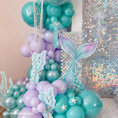 Fancy Silver Mermaid Shimmer Wall Panels – Easy Setup Wedding/Event/Theme Party Decorations-ubackdrop