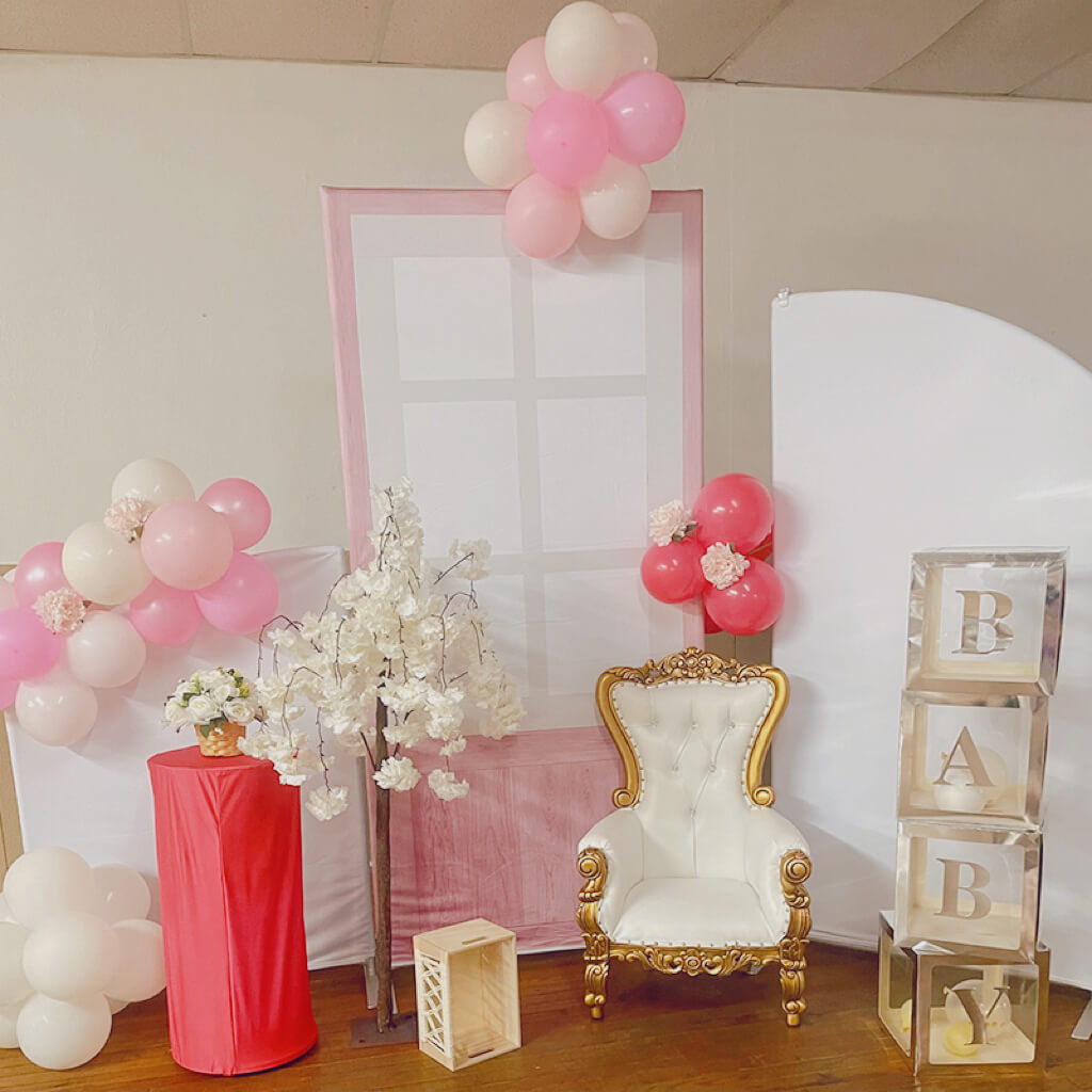 Baby Shower Party Decorations with Beautiful Backdrops and