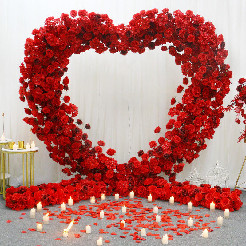 6.5ft Heart Shape Balloon Backdrop Stand – ubackdrop