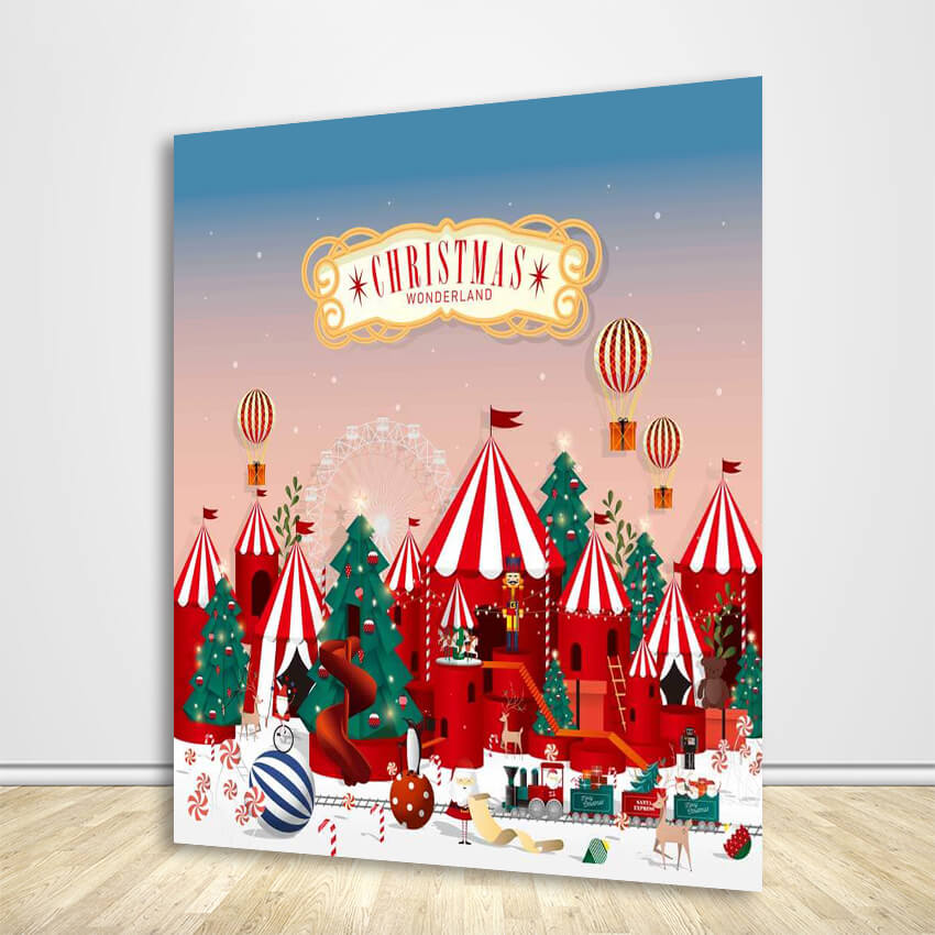 Christmas Winter Wonderland Backdrop-ubackdrop