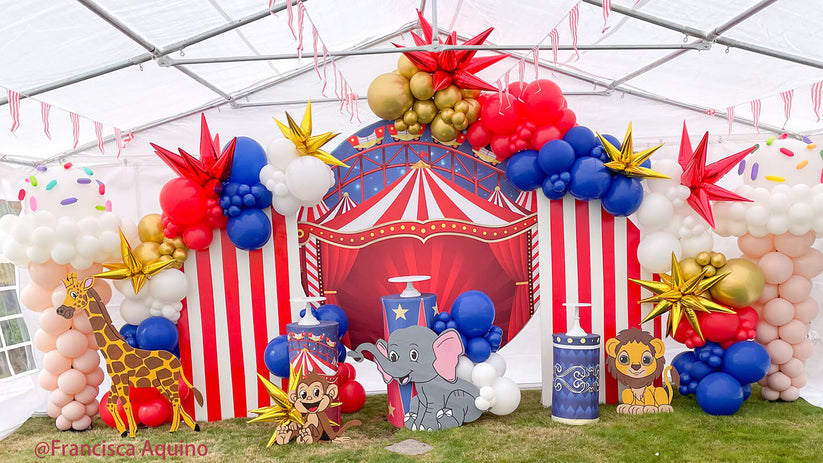 Circus Backdrop Circle Carnival Theme Birthday Backdrop – ubackdrop