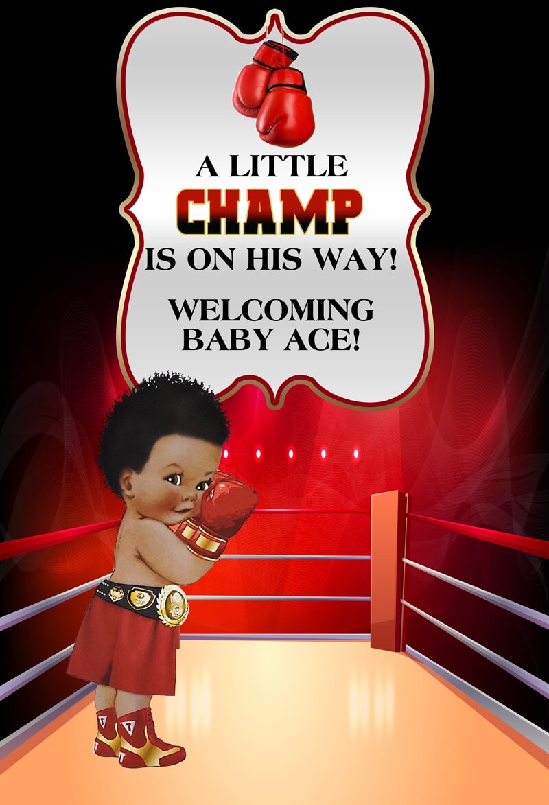 Boxing baby shower hot sale decorations