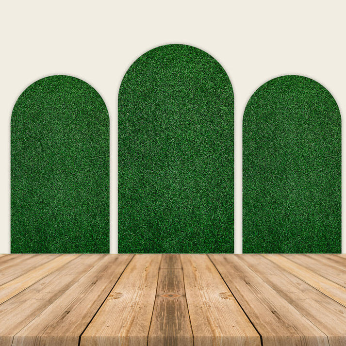 Green Grass Arch Wall Covers for Any Theme Event Decoration – ubackdrop