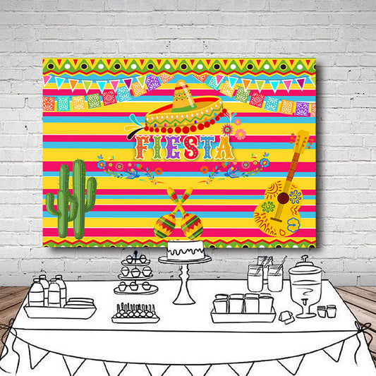 Mexican Theme Party Decoration Chiara Backdrop Arched Wall Covers ONLY –  ubackdrop