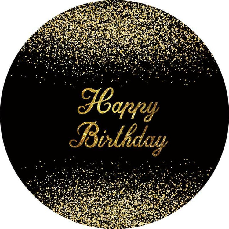 Happy Birthday Round Backdrop | FREE SHIPPING – ubackdrop