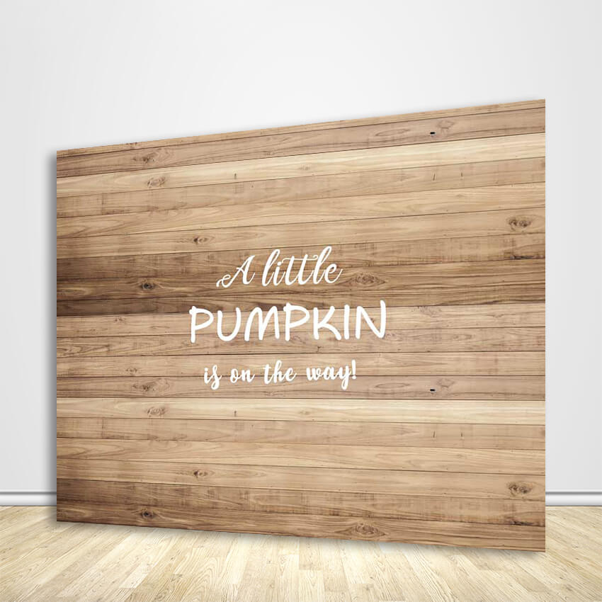 Little Pumpkin Baby Shower Backdrop-ubackdrop