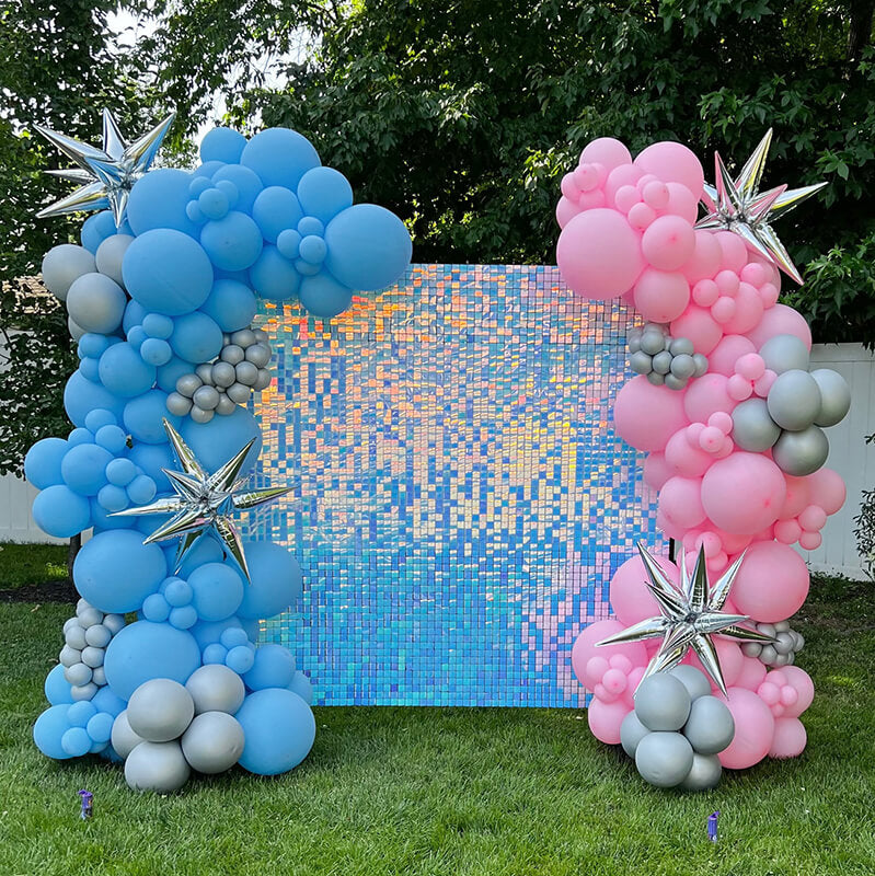 Rainbow Blue Shimmer Wall Panels – Easy Setup Wedding/Event/Theme ...