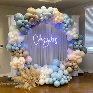 Party & Hoop Balloon Circle Loop Flower Arch Backdrop Stand – ubackdrop