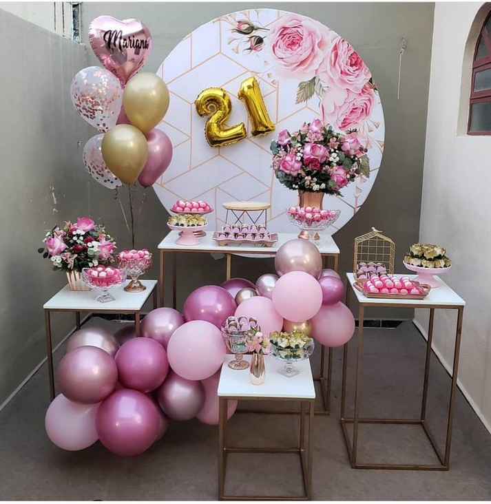 Custom Pink Flower Round Backdrop – ubackdrop