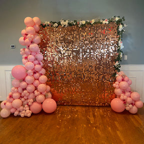 Rosegold Shimmer Wall Panels – Easy Setup Wedding/Event/Theme Party De ...